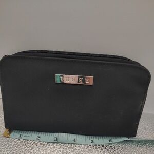 REBEL Black Zip Around Wallet Clutch Organizer‎ Card Holder